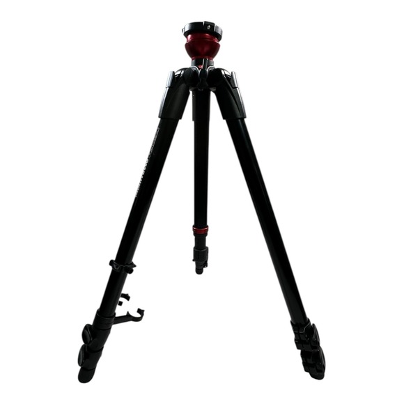 Manfrotto 755XB Aluminum Tripod with Red Ball Head Camera Video - Picture 1 of 10